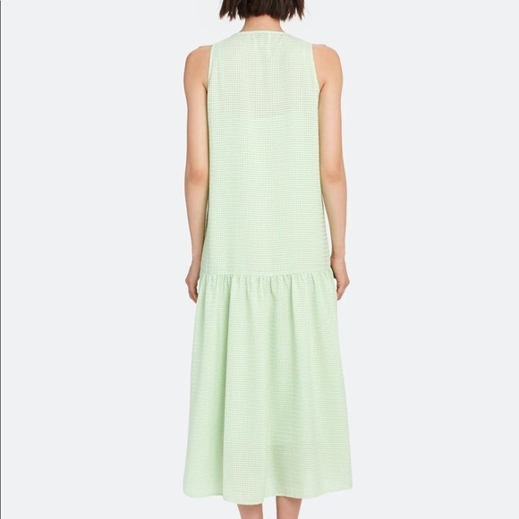 Norr Karla full length light green sleeveless drop waist dress - Picture 8 of 12